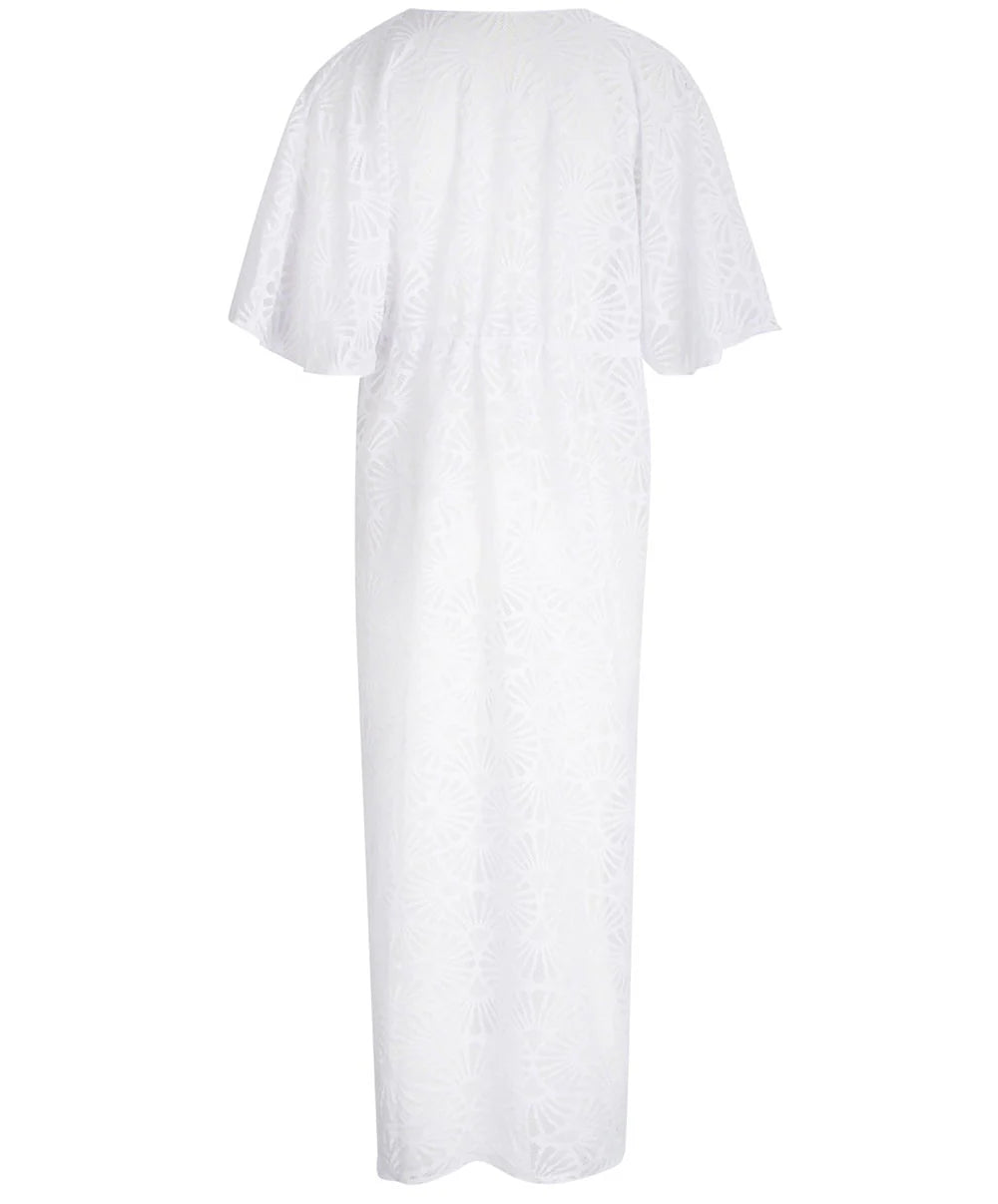 Antigel Long kimono-style beach dress