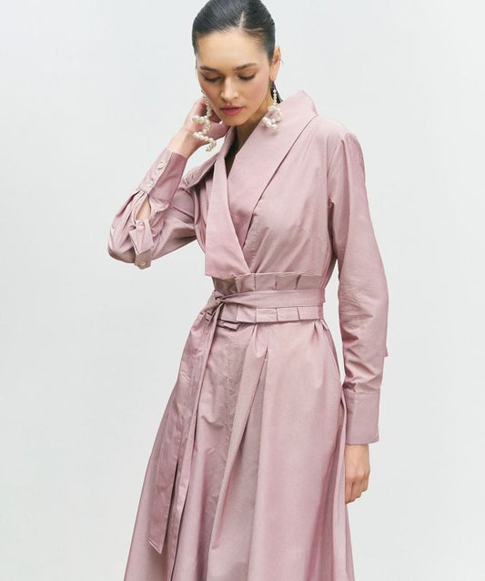 BIZE Taffeta Wrap Dress