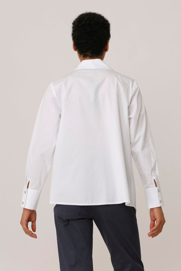 Bize Asymmetrical Shirt - Coral
