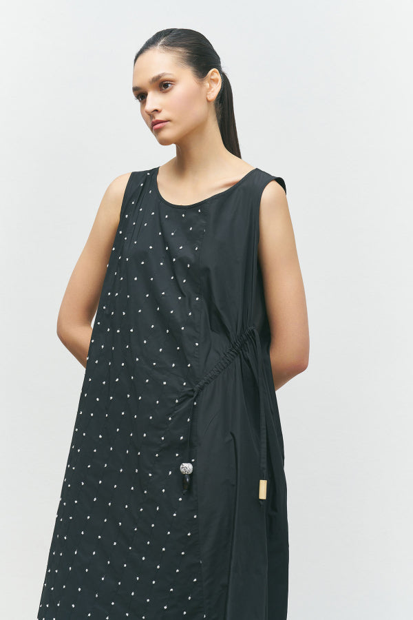 BIZE Sleeveless Taffeta Dress