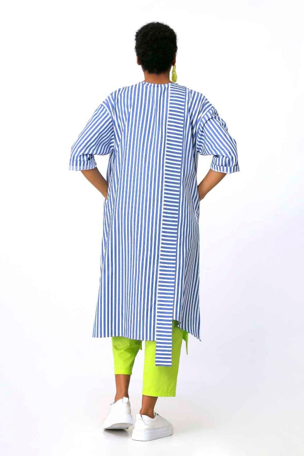 BIZE Striped Shirt Dress