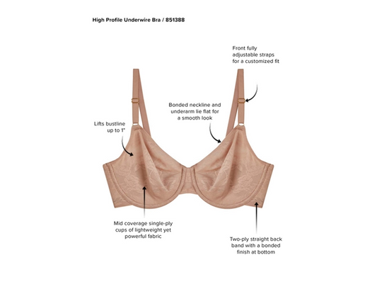Wacoal High Profile Underwire Bra