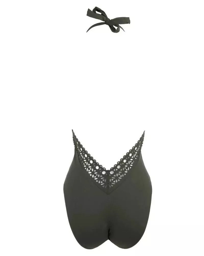 Lise Charmel Ajourage Couture Non Wire Swimsuit Plunging Neckline