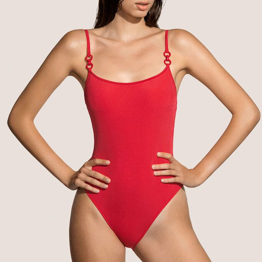Andres Sarda Swimwear Gray Swimsuit With Preformed Cups