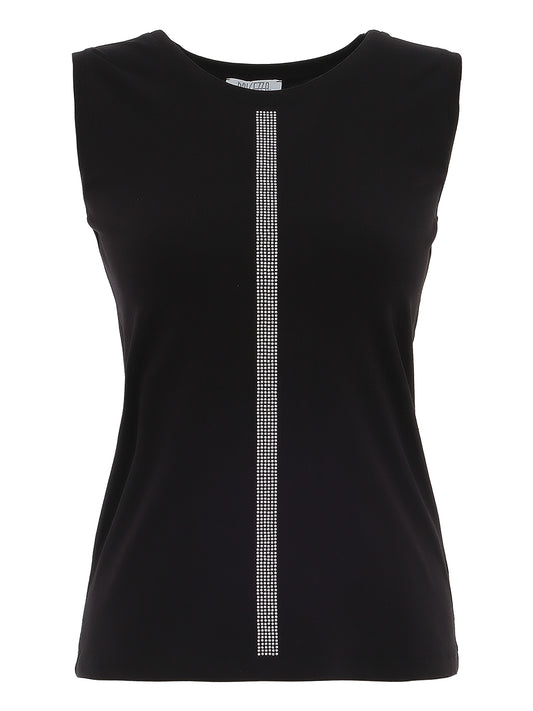 Dolcezza Embellished Cotton Top “Sporty Chic” (25134) 2 colours
