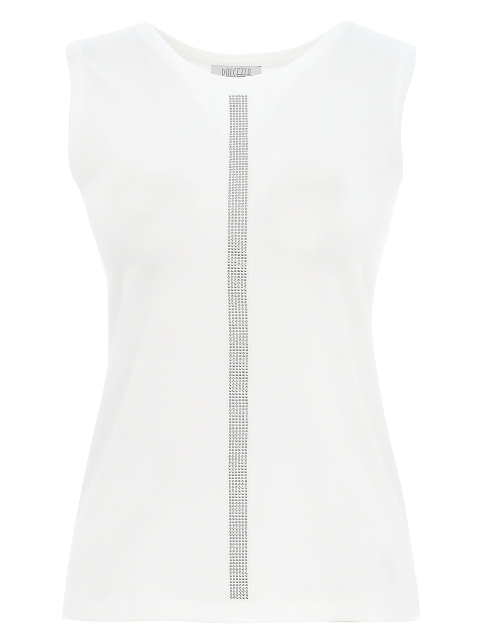 Dolcezza Embellished Cotton Top “Sporty Chic” (25134) 2 colours