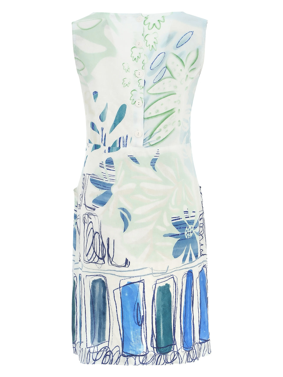 Dolcezza 'City Garden' Linen Dress - Style 25774