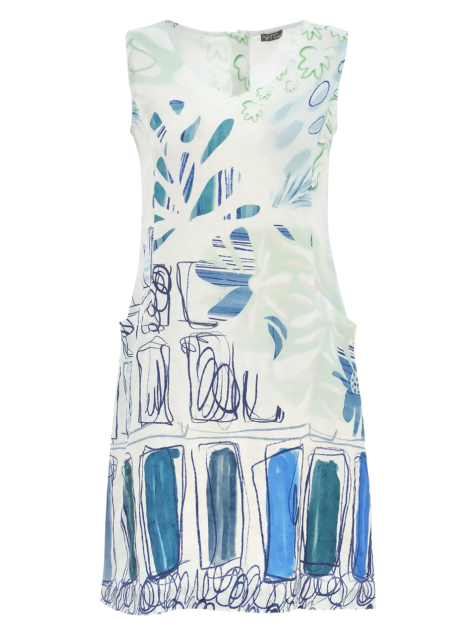 Dolcezza 'City Garden' Linen Dress - Style 25774