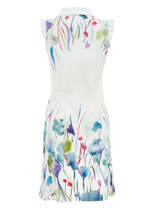 Dolcezza By Wild Curves: Polo Knit Misty Blossoms Dress (25787)