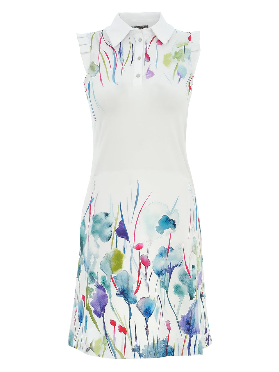 Dolcezza By Wild Curves: Polo Knit Misty Blossoms Dress (25787)