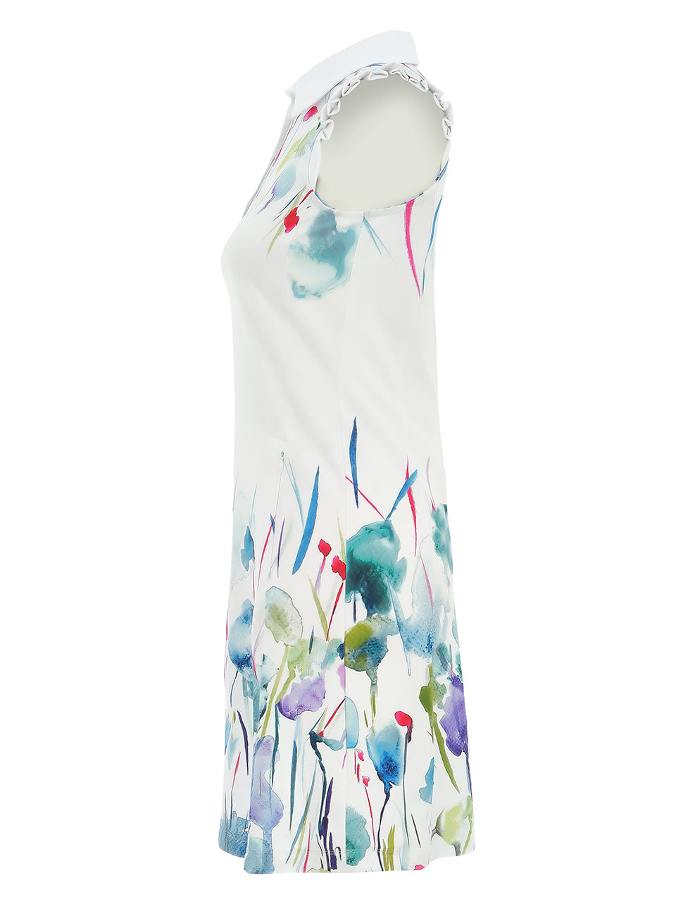 Dolcezza By Wild Curves: Polo Knit Misty Blossoms Dress (25787)