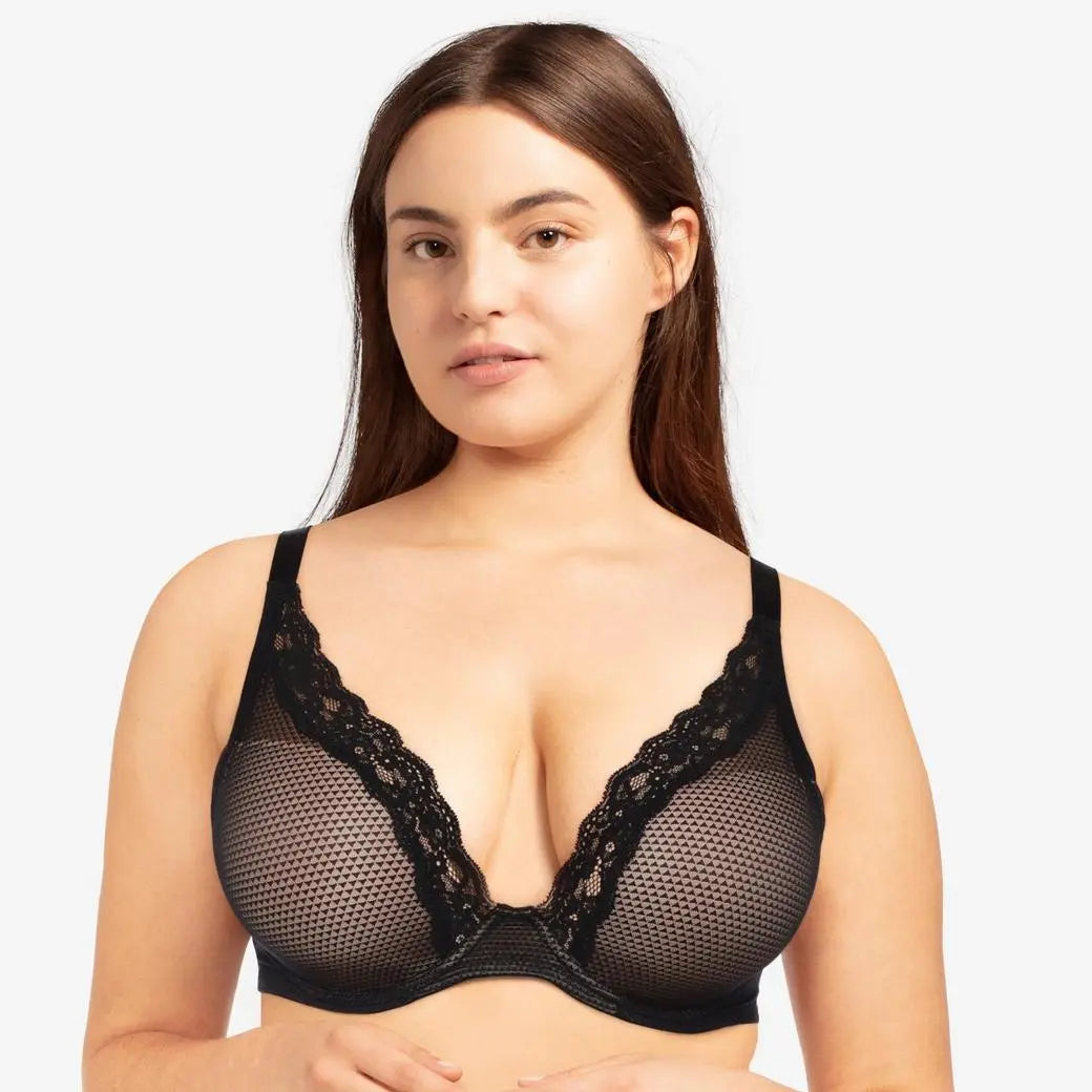 Chantelle Passionata Brooklyn T-Shirt Bra P57010- Talc/Black/dune