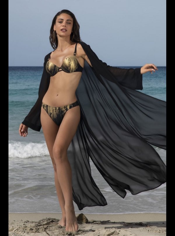 Lise Charmel Feuille D'Or Long Opened Kimono