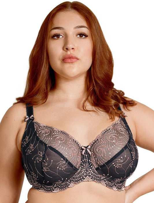 Fit Fully Yours Nicole See-Thru BLACK ROSE GOLD B2271