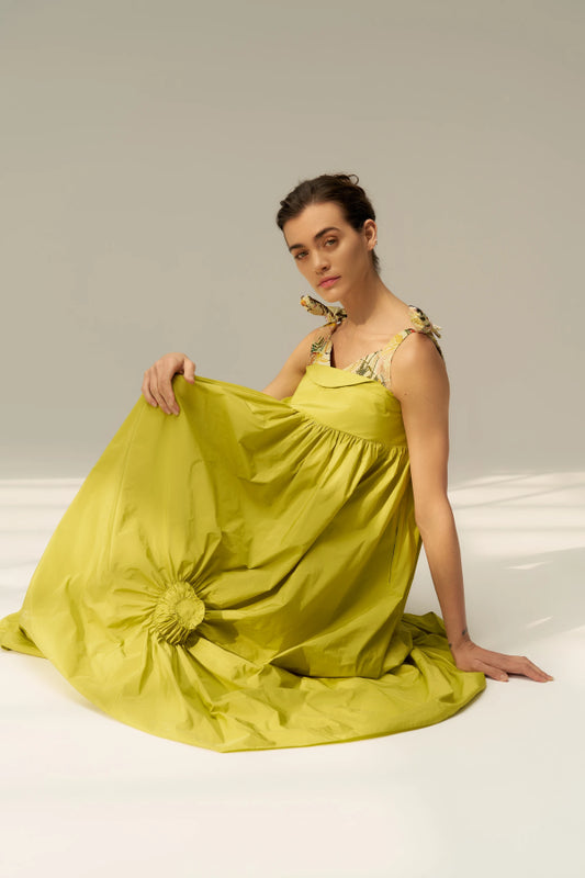 Bize Ball Tie Dress