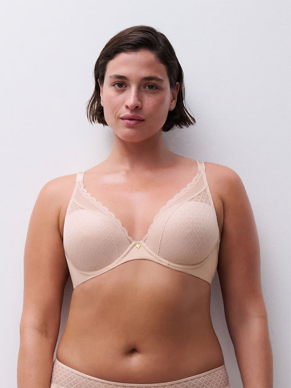 Chantelle CHANTELLE NORAH CHIC PLUNGE T-SHIRT BRA- C16MNA- ORG